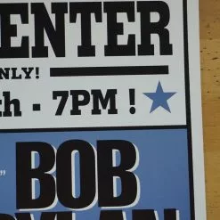 Bob Dylan - 1998 Geoff Gans Poster United Center Chicago, IL