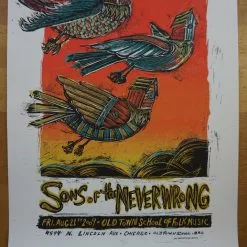 Sons Of The Never Wrong - 2009 Dan Grzeca Poster Old Town School