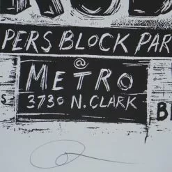 Gapers Block - 2009 Dan Grzeca Poster Chicago, IL Metro VARIANT