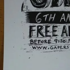 Gapers Block - 2009 Dan Grzeca Poster Chicago, IL Metro VARIANT