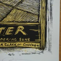 Josh Ritter - 2009 Dan Grzeca Poster Chicago, IL Metro