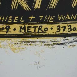 Josh Ritter - 2009 Dan Grzeca Poster Chicago, IL Metro