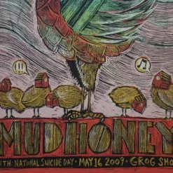 Mudhoney - 2009 Dan Grzeca Poster Cleveland OH Grog Shop Gig Posters