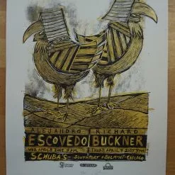 Escovedo Buckner - 2009 Dan Grzeca Poster Chicago, IL Schubas