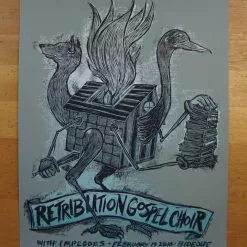Retribution Gospel Choir - 2010 Dan Grzeca Poster Chicago The Hideout Chicago, IL