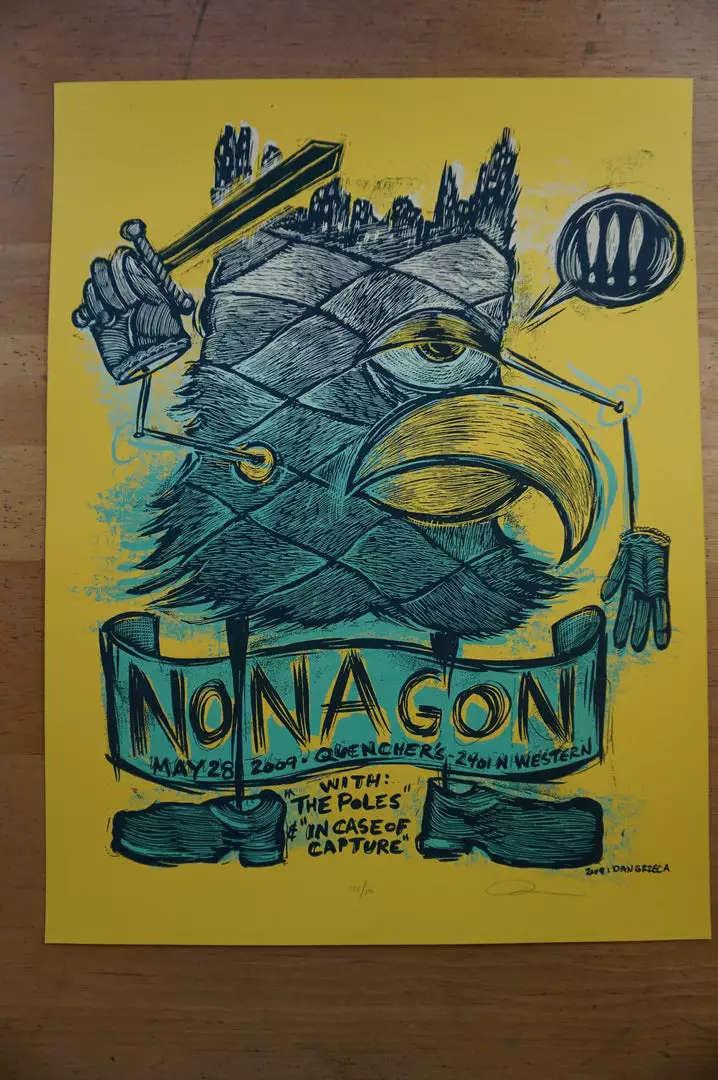 Chicago, IL Nonagon - 2009 Dan Grzeca Poster Chicago Quenchers The Poles 4 Chicago, IL Nonagon - 2009 Dan Grzeca Poster Chicago Quenchers The Poles