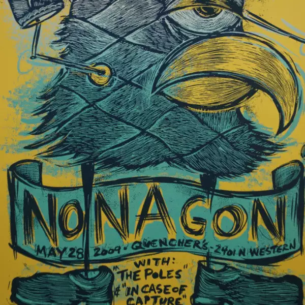 Chicago, IL Nonagon - 2009 Dan Grzeca Poster Chicago Quenchers The Poles 3 Chicago, IL Nonagon - 2009 Dan Grzeca Poster Chicago Quenchers The Poles
