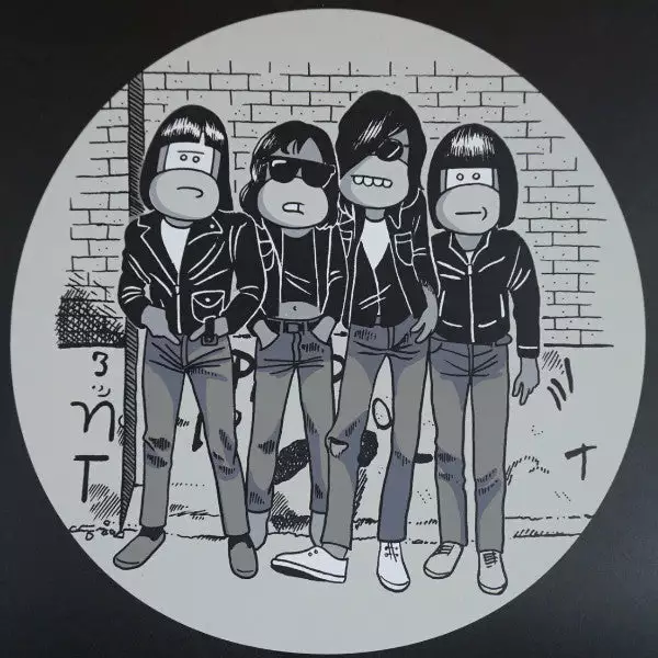 Ramonkeys - 2016 Mosher The Ramones Poster Chicago Street Artist 3 Ramonkeys - 2016 Mosher The Ramones Poster Chicago Street Artist
