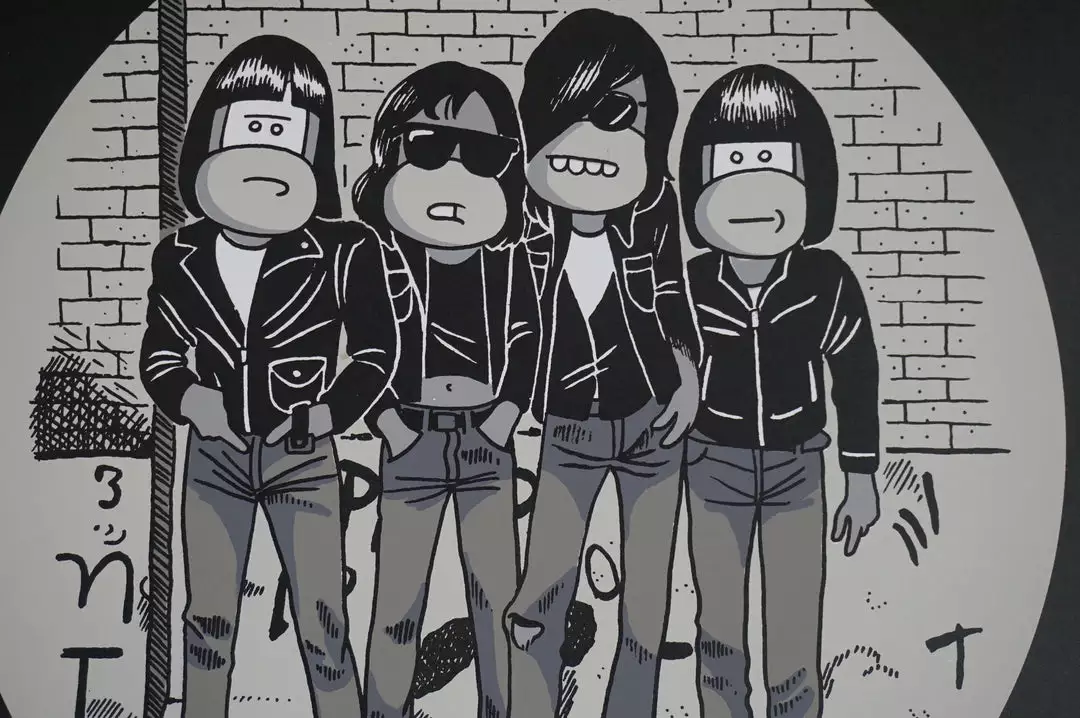 Ramonkeys - 2016 Mosher The Ramones Poster Chicago Street Artist 5 Ramonkeys - 2016 Mosher The Ramones Poster Chicago Street Artist