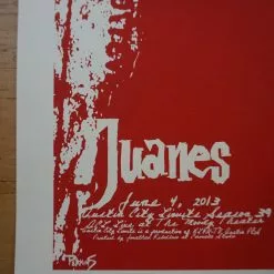 Juanes - 2013 Billy Perkins Poster Austin City Limits Texas Moody