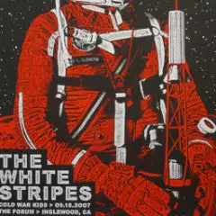 The White Stripes - 2007 Rob Jones Poster Los Angeles, CA