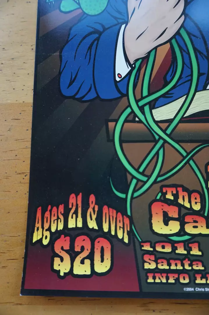 Reverend Horton Heat - Chris Shaw 2004 Poster Santa Cruz, CA Catalyst Gig Posters 8 Reverend Horton Heat - Chris Shaw 2004 Poster Santa Cruz, CA Catalyst Gig Posters