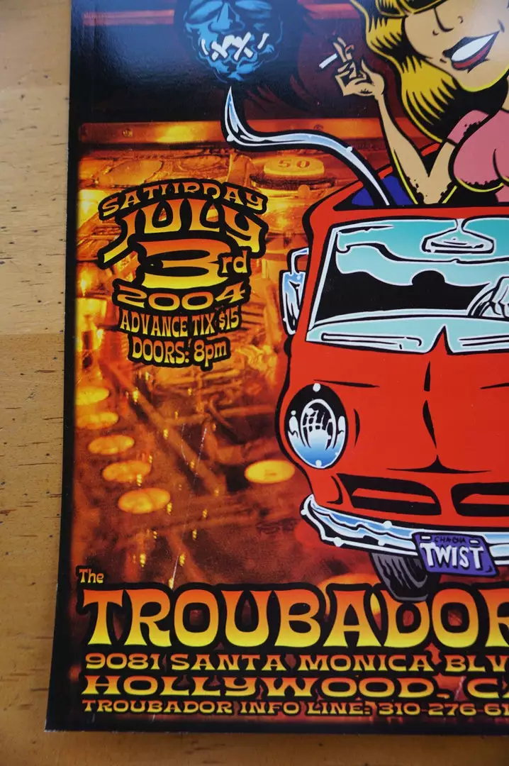 Gig Posters The Detroit Cobras - 2004 Dirty Donny Poster West Hollywood, CA 8 Gig Posters The Detroit Cobras - 2004 Dirty Donny Poster West Hollywood, CA