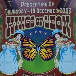 Kings Of Leon - 2003 Dennis Loren Poster Rock City Nottingham