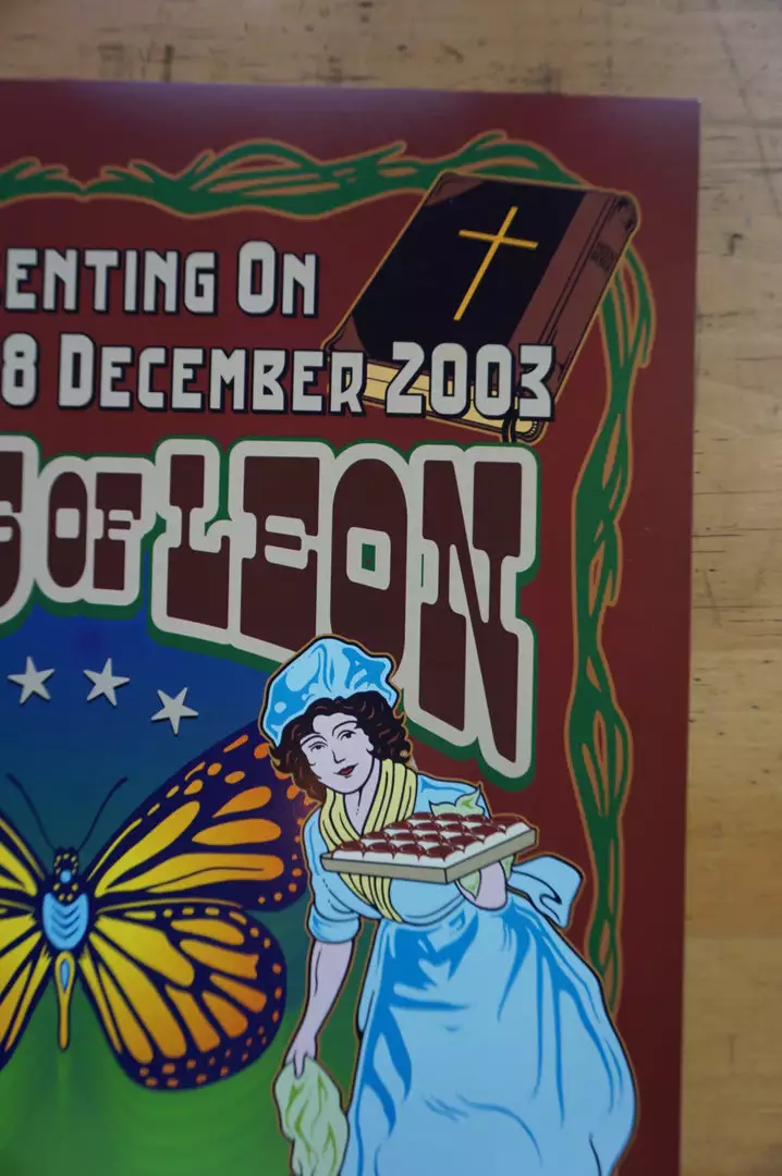 Kings Of Leon - 2003 Dennis Loren Poster Rock City Nottingham 6 Kings Of Leon - 2003 Dennis Loren Poster Rock City Nottingham