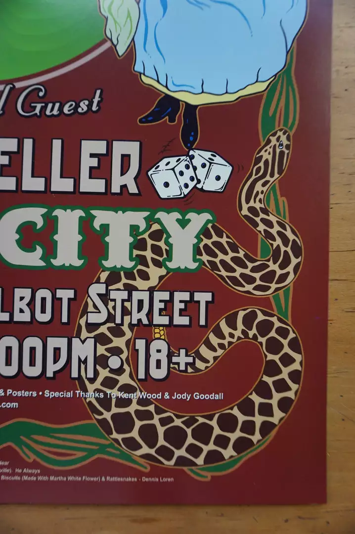 Kings Of Leon - 2003 Dennis Loren Poster Rock City Nottingham 7 Kings Of Leon - 2003 Dennis Loren Poster Rock City Nottingham