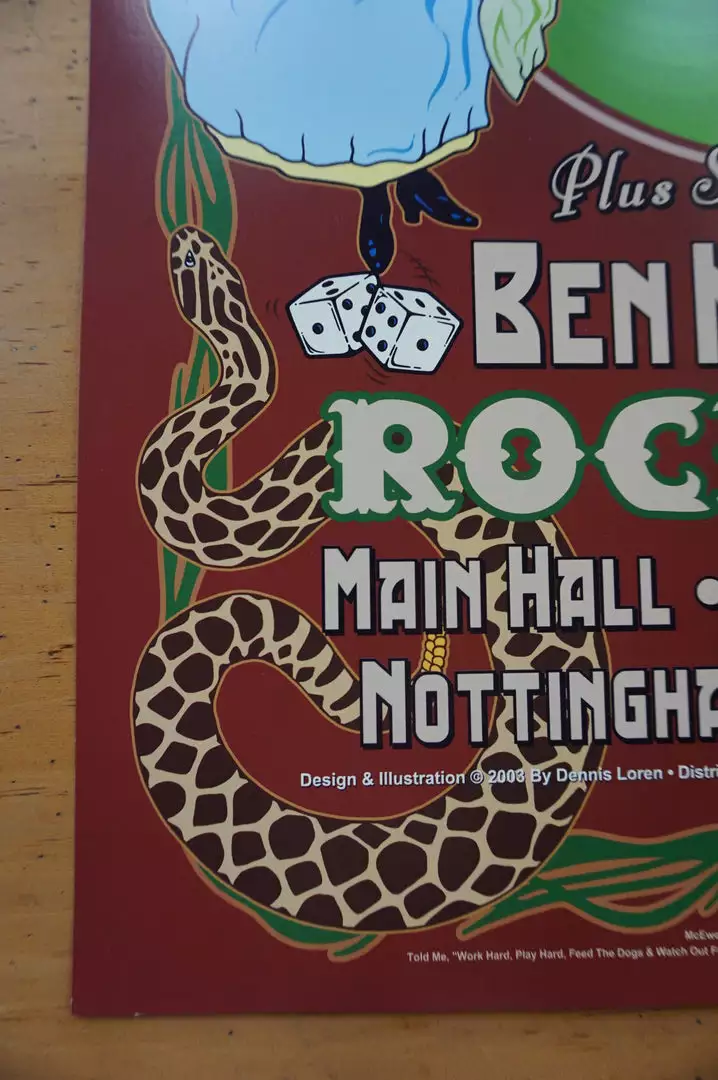 Kings Of Leon - 2003 Dennis Loren Poster Rock City Nottingham 8 Kings Of Leon - 2003 Dennis Loren Poster Rock City Nottingham