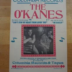 Sold Out Posters Gig Posters The O'Kanes - 1987 Columbia Records Hatch Show Prints Poster