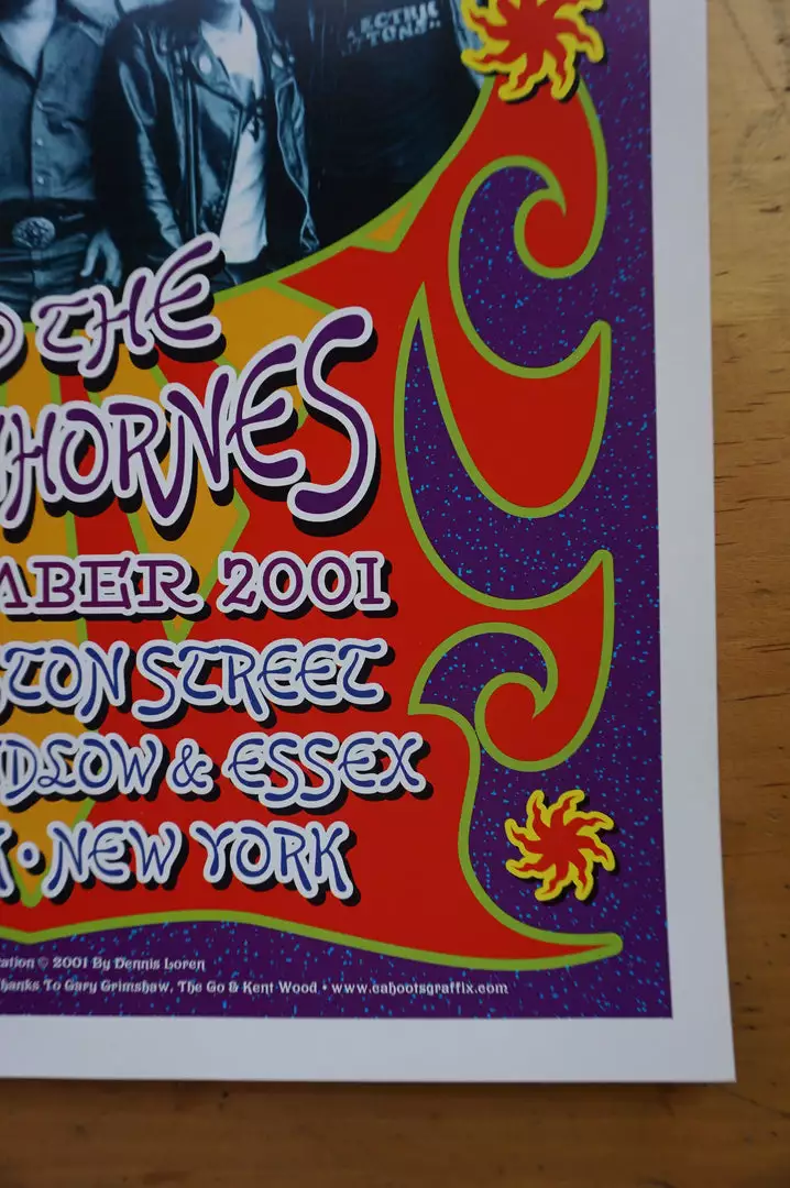 Gig Posters The Go - 2001 Dennis Loren Poster New York Mercury Lounge 7 Gig Posters The Go - 2001 Dennis Loren Poster New York Mercury Lounge