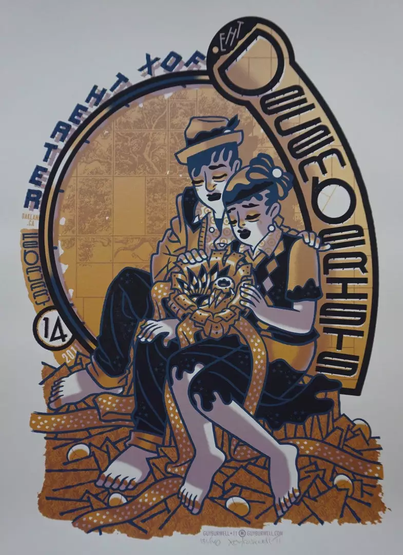 Decemberists - 2011 Guy Burwell Poster Oakland Fox Theater Gig Posters 3 Decemberists - 2011 Guy Burwell Poster Oakland Fox Theater Gig Posters