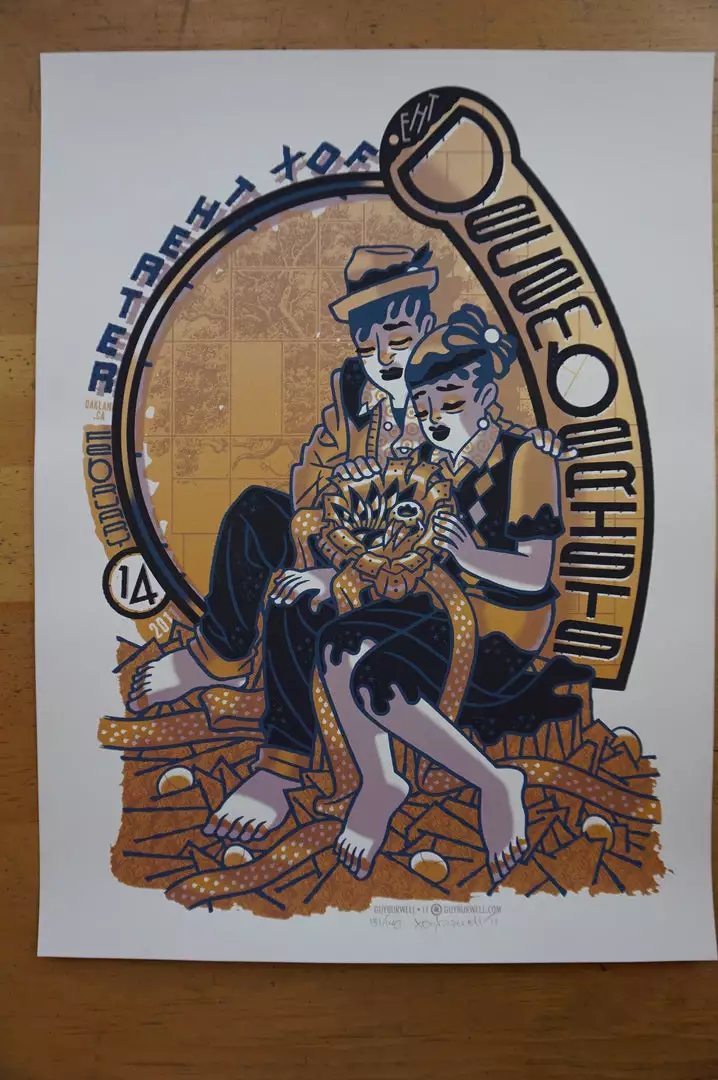Decemberists - 2011 Guy Burwell Poster Oakland Fox Theater Gig Posters 5 Decemberists - 2011 Guy Burwell Poster Oakland Fox Theater Gig Posters