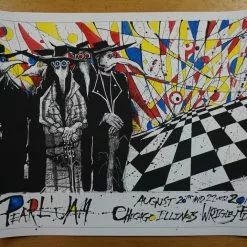 Pearl Jam - 2016 Joey Feldman Poster Chicago, IL Wrigley Field