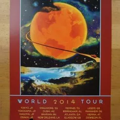 Gig Posters Eric Clapton - 2014 David Singer Poster World Tour Hand Signed