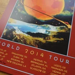 Gig Posters Eric Clapton - 2014 David Singer Poster World Tour Hand Signed