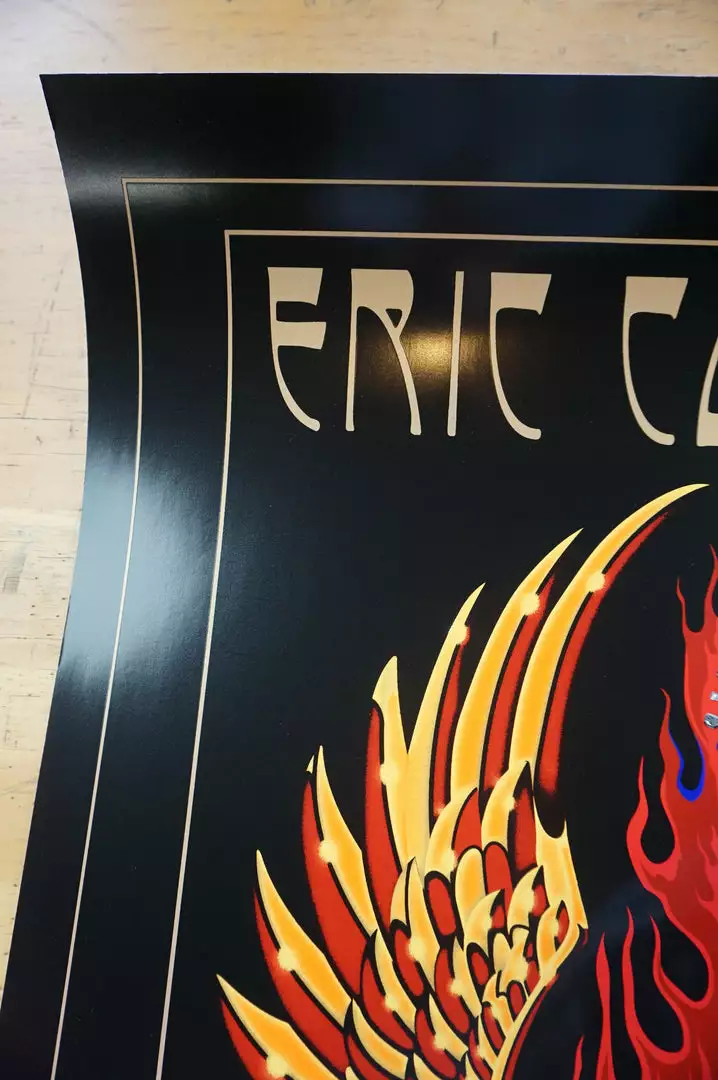 Eric Clapton - 2010 Stanley Mouse Poster US Tour Guitar Print 5 Eric Clapton - 2010 Stanley Mouse Poster US Tour Guitar Print