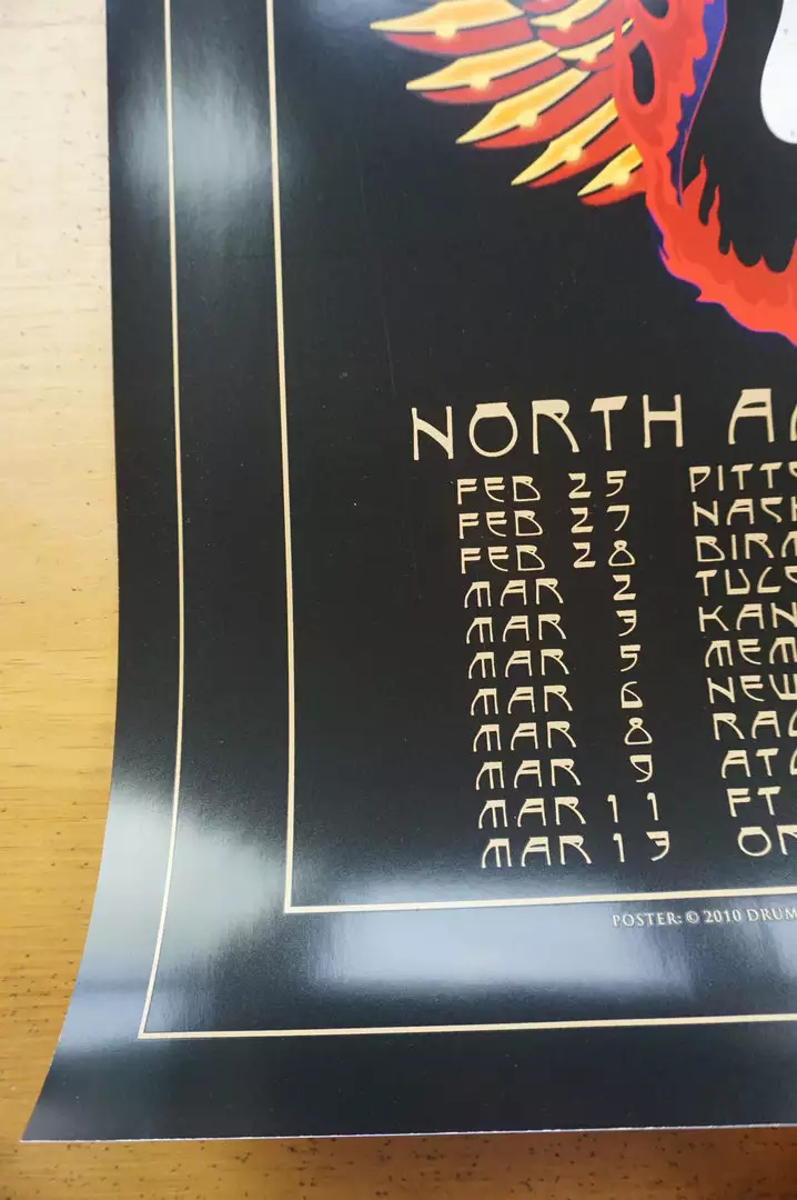 Eric Clapton - 2010 Stanley Mouse Poster US Tour Guitar Print 7 Eric Clapton - 2010 Stanley Mouse Poster US Tour Guitar Print