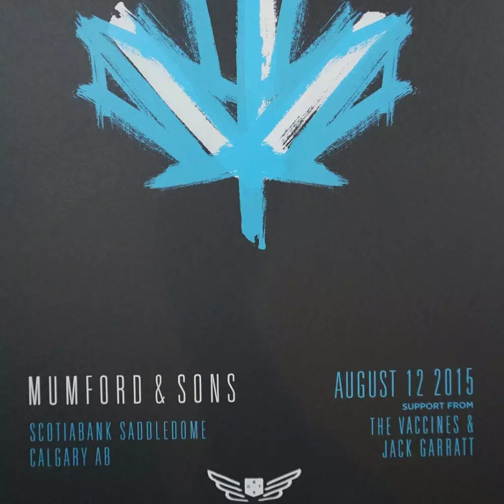 Sold Out Posters Mumford & Sons - 2015 Poster Calgary Alberta Scotiabank Arena 3 Sold Out Posters Mumford & Sons - 2015 Poster Calgary Alberta Scotiabank Arena