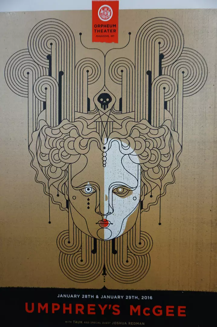 Umphrey's McGee - 2016 Delicious Design League Poster Madison Gig Posters 4 Umphrey's McGee - 2016 Delicious Design League Poster Madison Gig Posters