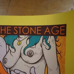 Queens Of The Stone Age - 2013 Jermaine Rogers Poster S/N Nashville YELLOW