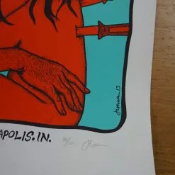 Queens Of The Stone Age - 2013 Jermaine Rogers Poster Indianapolis REGULAR ED 13 Queens Of The Stone Age - 2013 Jermaine Rogers Poster Indianapolis REGULAR ED