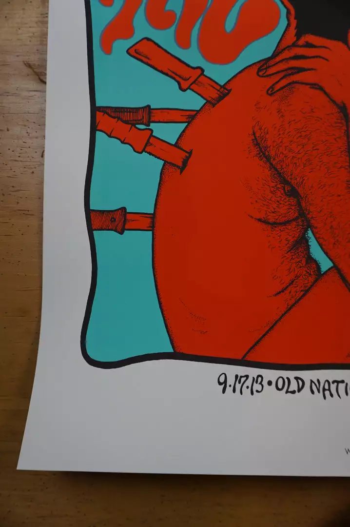 Queens Of The Stone Age - 2013 Jermaine Rogers Poster Indianapolis REGULAR ED 8 Queens Of The Stone Age - 2013 Jermaine Rogers Poster Indianapolis REGULAR ED