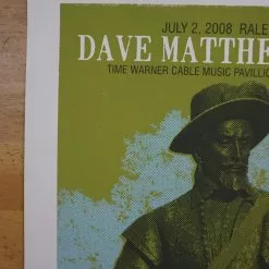 Dave Matthews Band - 2008 Methane Poster Raleigh Walnut Creek 1st Gig Posters