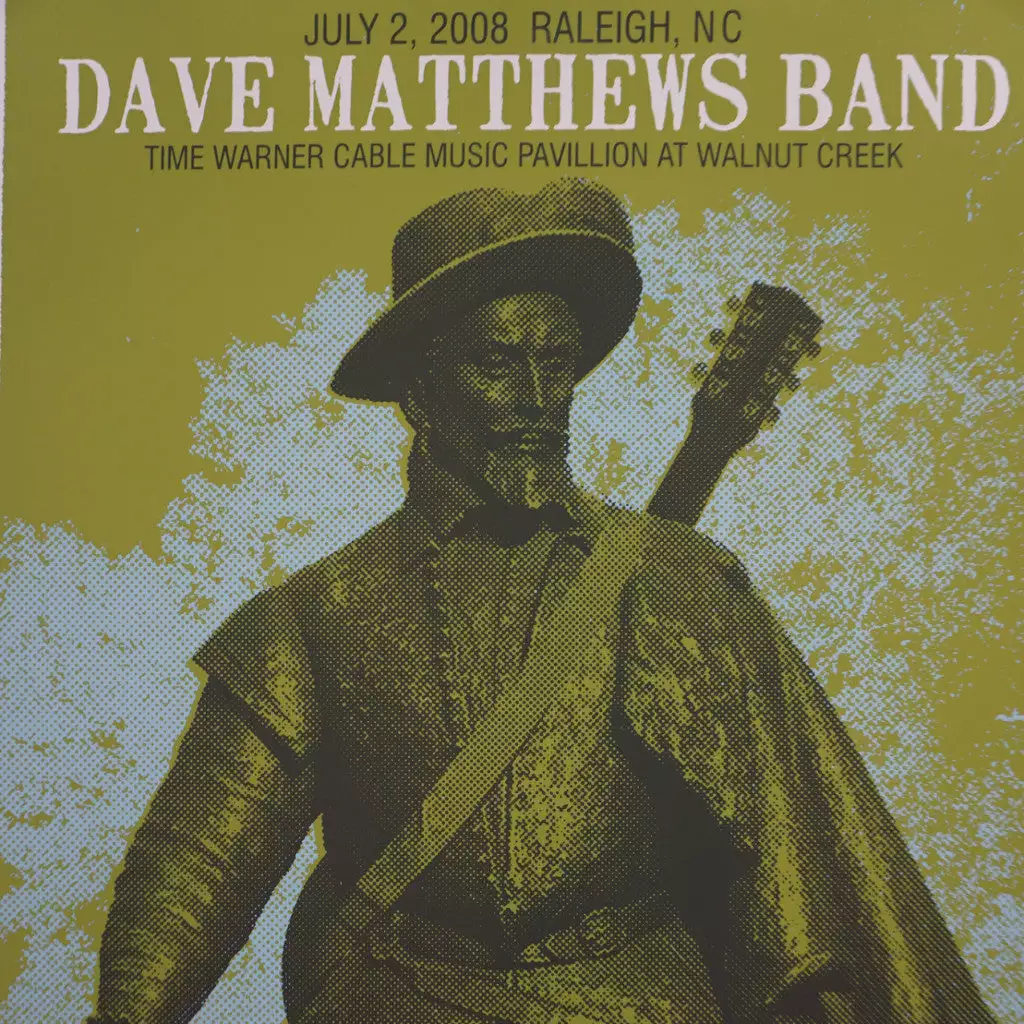 Dave Matthews Band - 2008 Methane Poster Raleigh Walnut Creek AP Gig Posters 3 Dave Matthews Band - 2008 Methane Poster Raleigh Walnut Creek AP Gig Posters