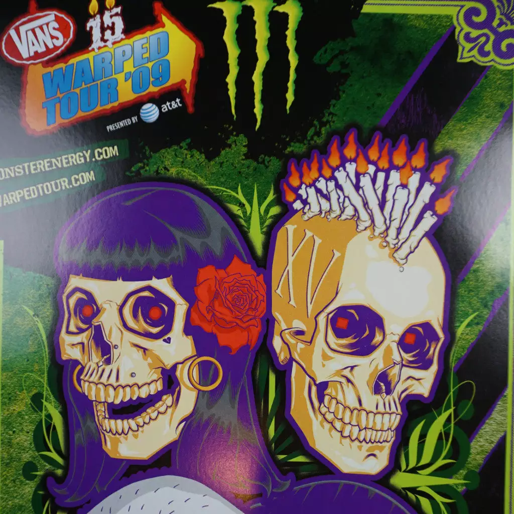 Sold Out Posters Vans Warped Tour - 2015 Poster Monster Energy Skateboarding Art Prints 3 Sold Out Posters Vans Warped Tour - 2015 Poster Monster Energy Skateboarding Art Prints