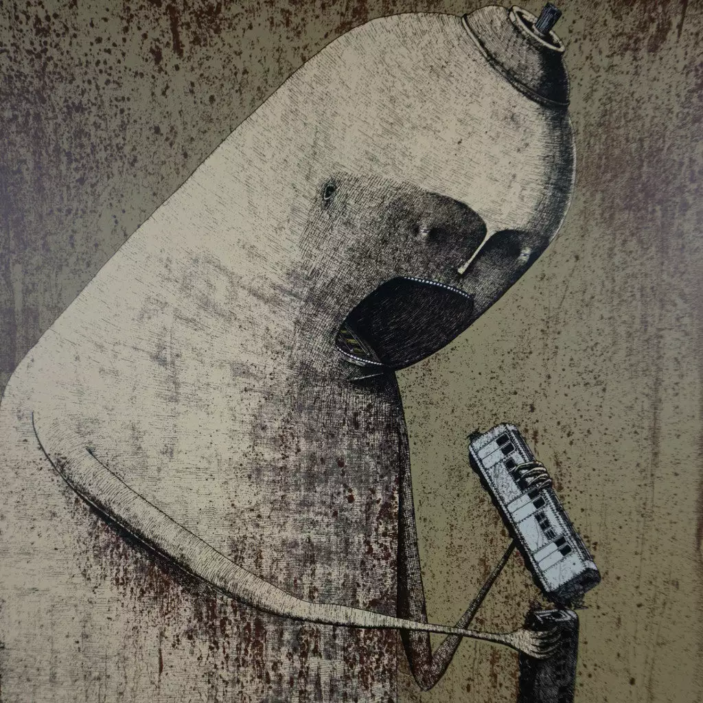 Hunger - 2015 Bisser Poster Street Art Screen Print 3 Hunger - 2015 Bisser Poster Street Art Screen Print