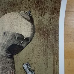 Hunger - 2015 Bisser Poster Street Art Screen Print 12 Hunger - 2015 Bisser Poster Street Art Screen Print