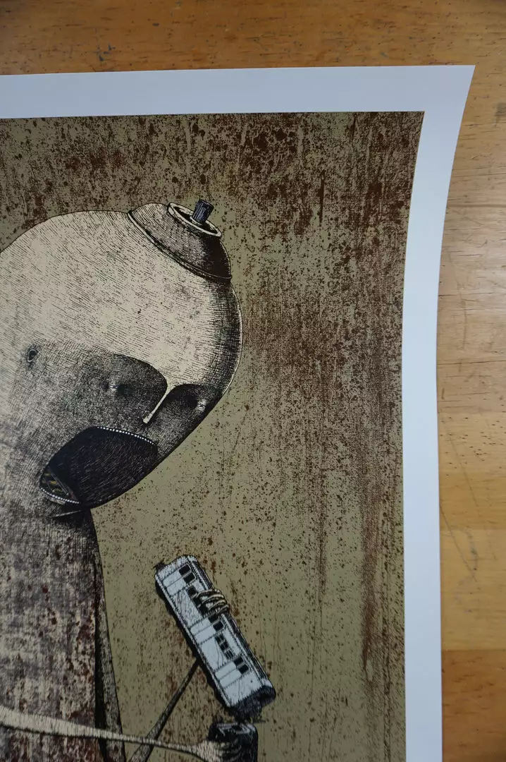 Hunger - 2015 Bisser Poster Street Art Screen Print 6 Hunger - 2015 Bisser Poster Street Art Screen Print