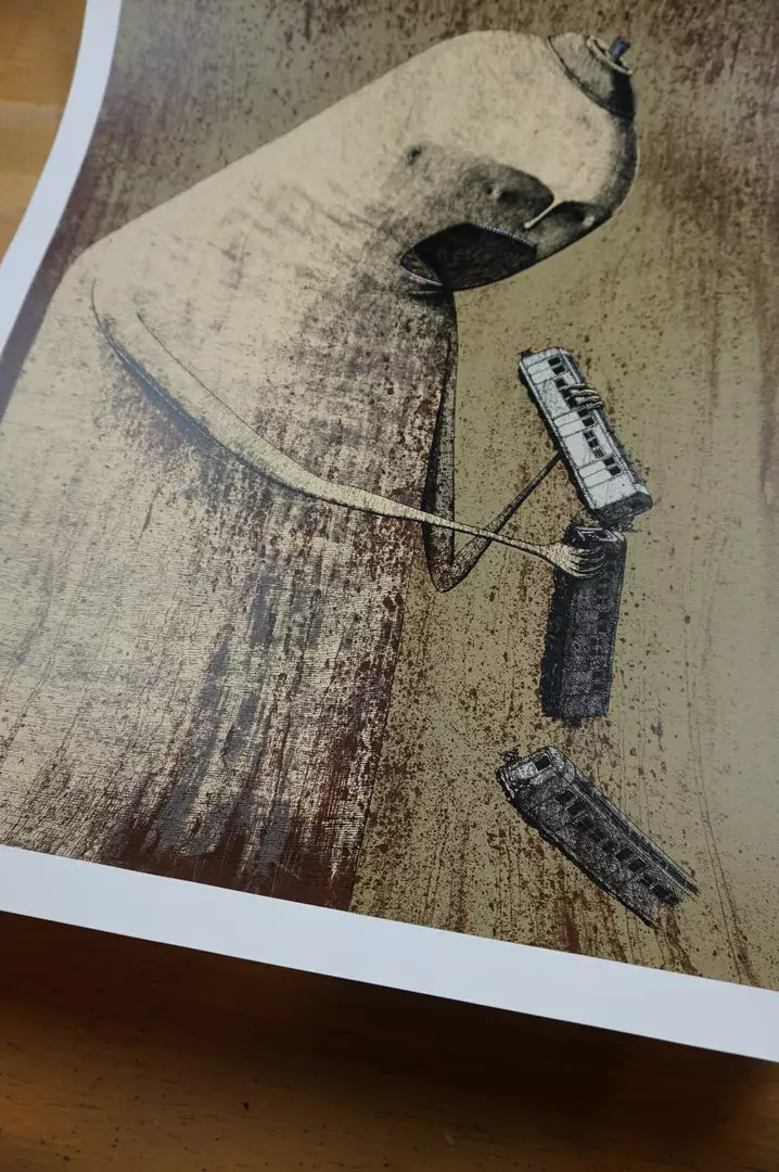 Hunger - 2015 Bisser Poster Street Art Screen Print 9 Hunger - 2015 Bisser Poster Street Art Screen Print