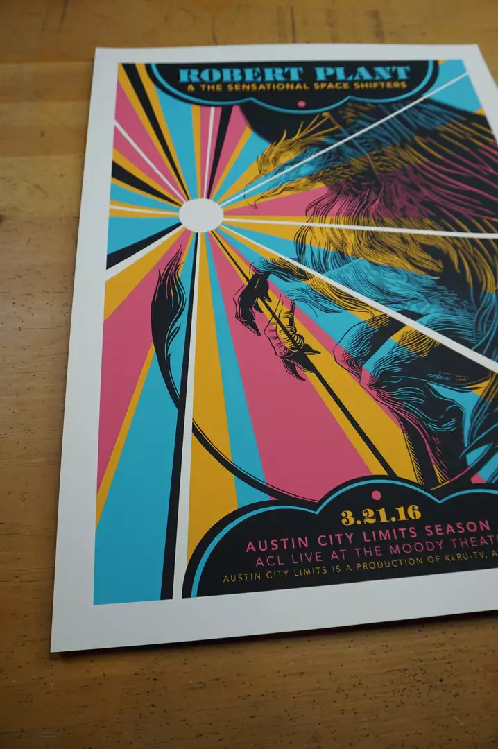 Robert Plant - 2016 John Vogl Poster Dallas, TX Moody Theater 9 Robert Plant - 2016 John Vogl Poster Dallas, TX Moody Theater