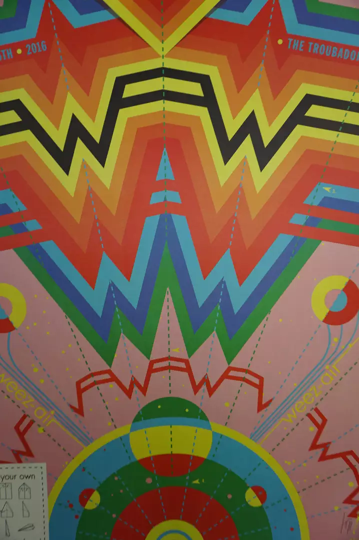 Weezer - 2016 Kii Arens Poster The Troubadour Los Angeles, CA 4 Weezer - 2016 Kii Arens Poster The Troubadour Los Angeles, CA