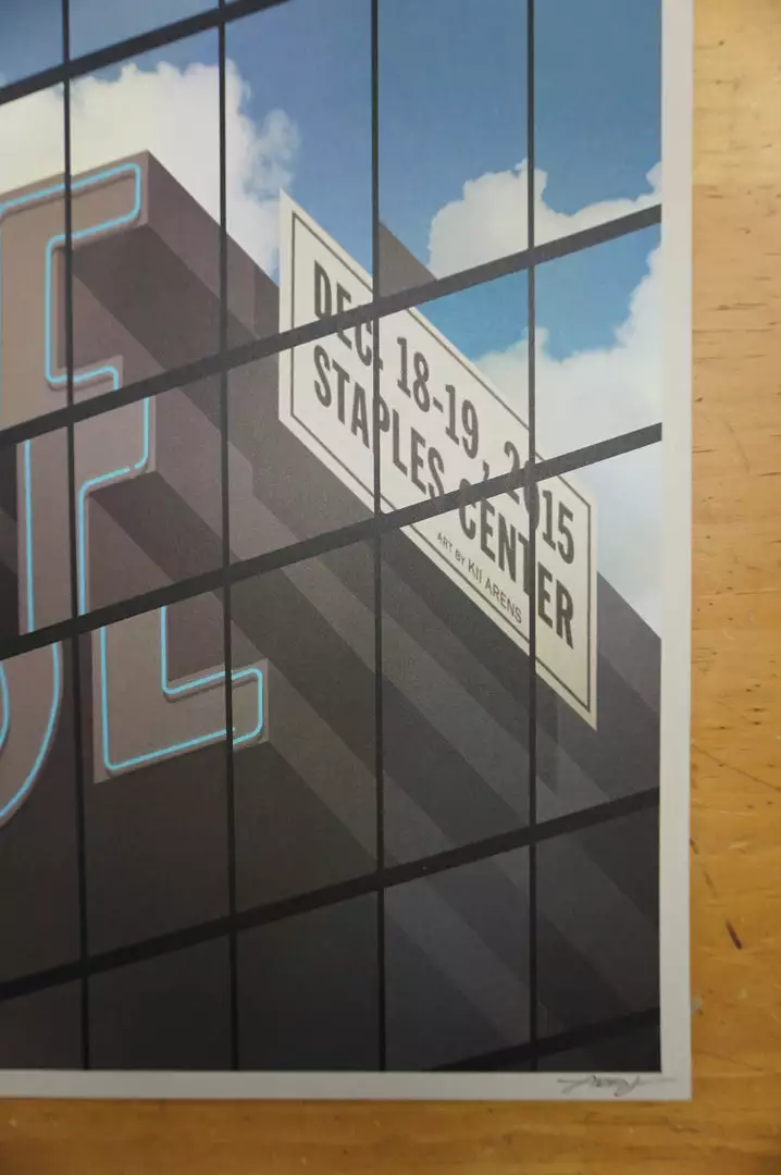 Muse - 2016 Kii Arens Poster Los Angeles Staples Center Gig Posters 7 Muse - 2016 Kii Arens Poster Los Angeles Staples Center Gig Posters