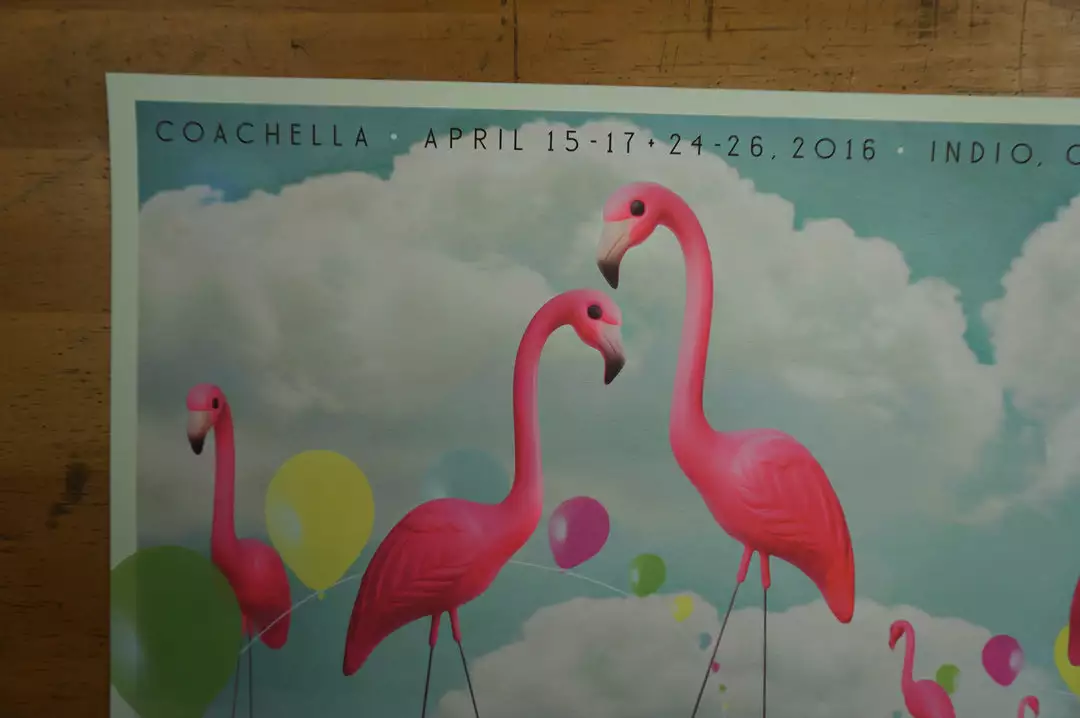 Coachella - 2016 Kii Arens Poster Indio California AP Signed 5 Coachella - 2016 Kii Arens Poster Indio California AP Signed