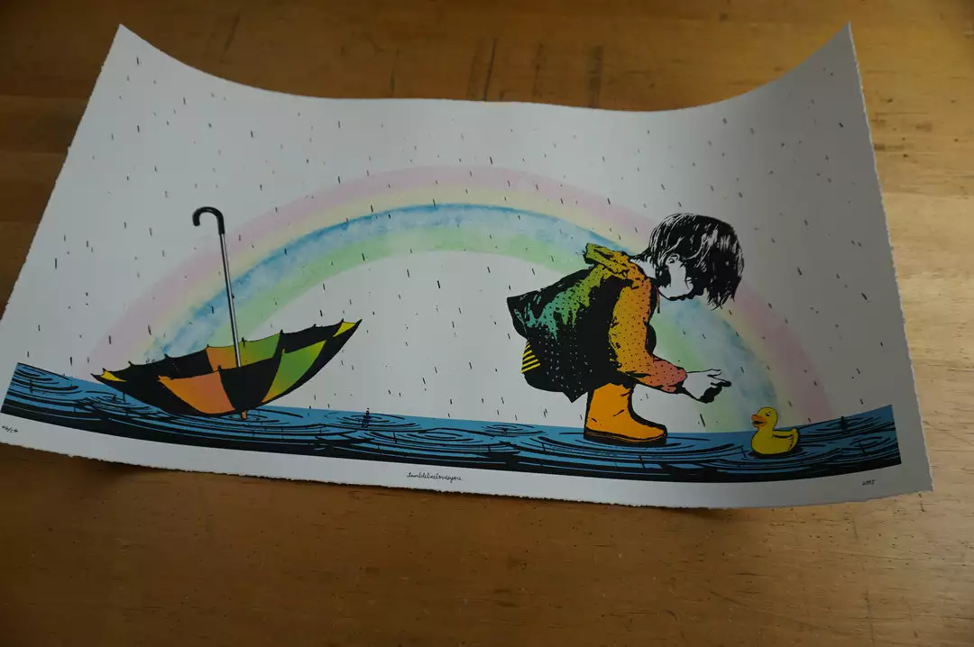 Used To Bee - 2015 Bumblebee Loves You Poster HPM Ed Bumble Bee 4 Used To Bee - 2015 Bumblebee Loves You Poster HPM Ed Bumble Bee