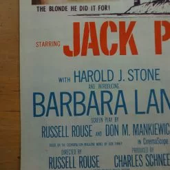 Sold Out Posters House Of Numbers - 1957 Original Insert Movie Poster Cinema