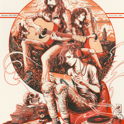 Eric Church - 2017 Miles Tsang Poster Lincoln, NE AP Record Year RED Gig Posters