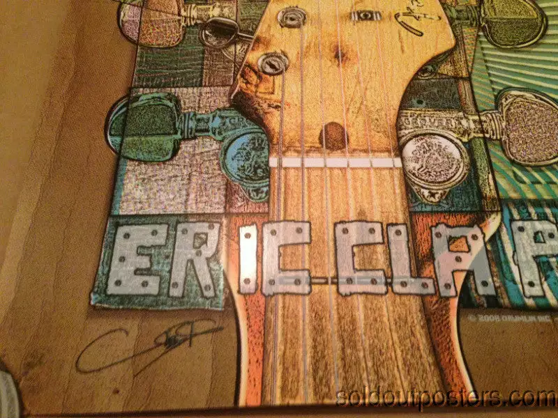 Eric Clapton - 2008 Ron Donovan Firehouse Poster US/Europe Tour North America Gig Posters 6 Eric Clapton - 2008 Ron Donovan Firehouse Poster US/Europe Tour North America Gig Posters